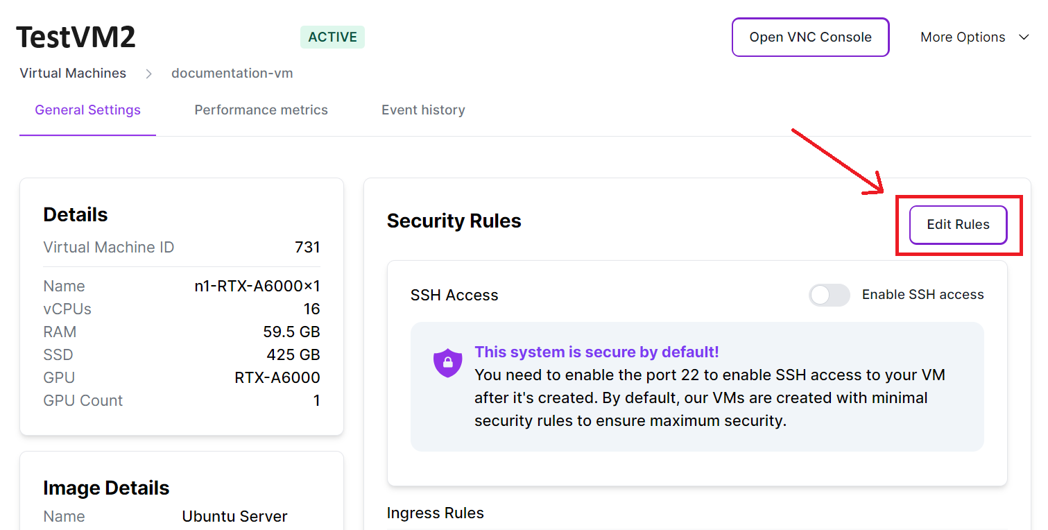 Edit Firewall Rule