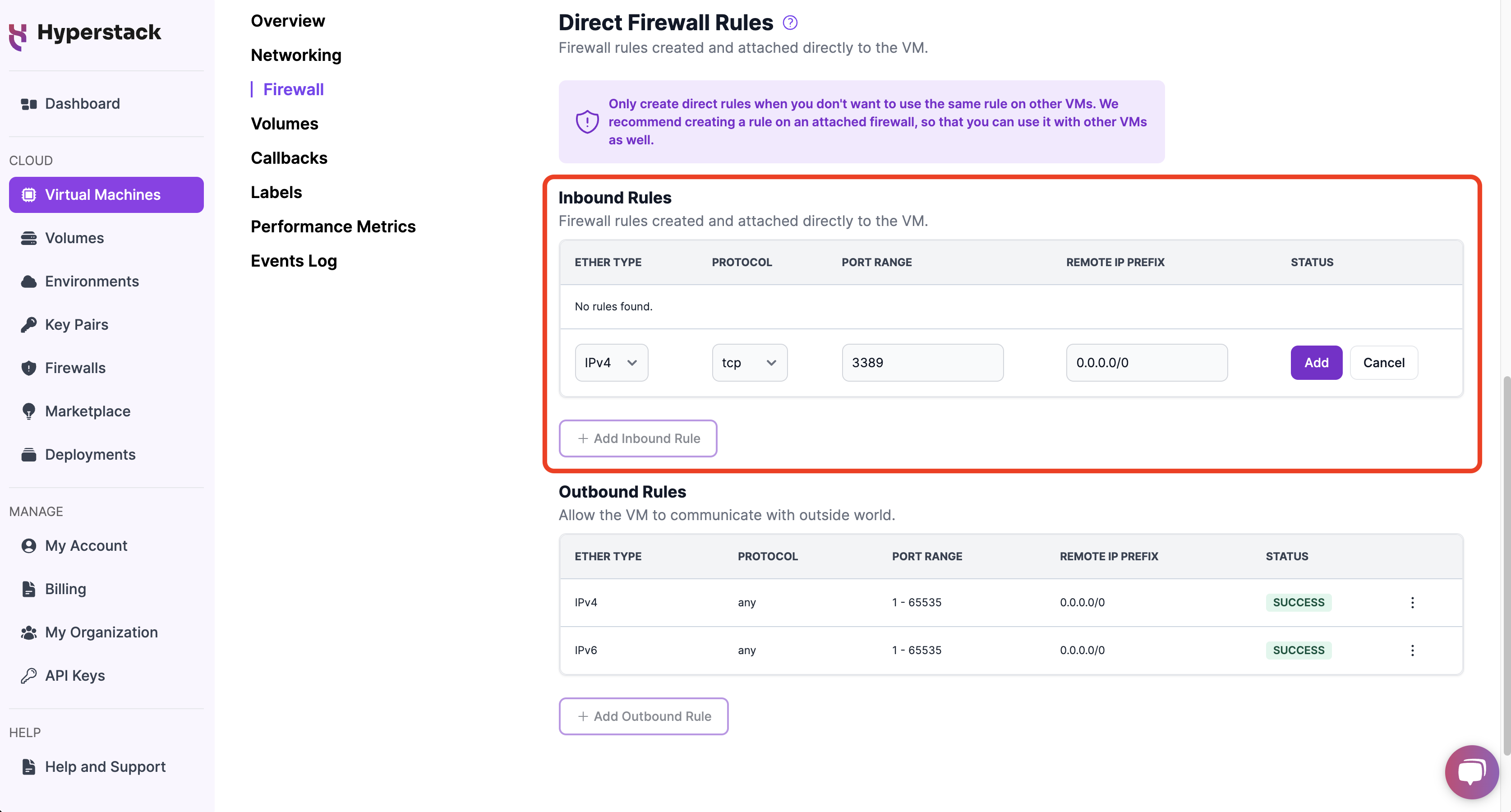 RDP Firewall