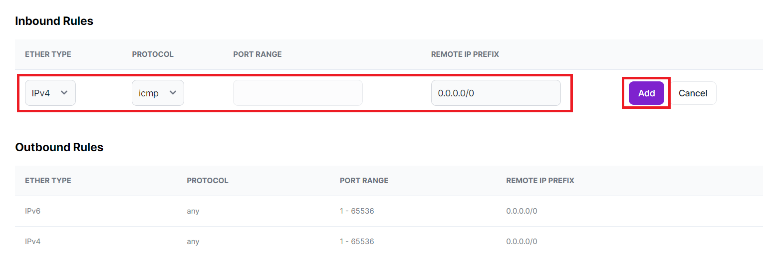 Inbound Firewall Rule Image